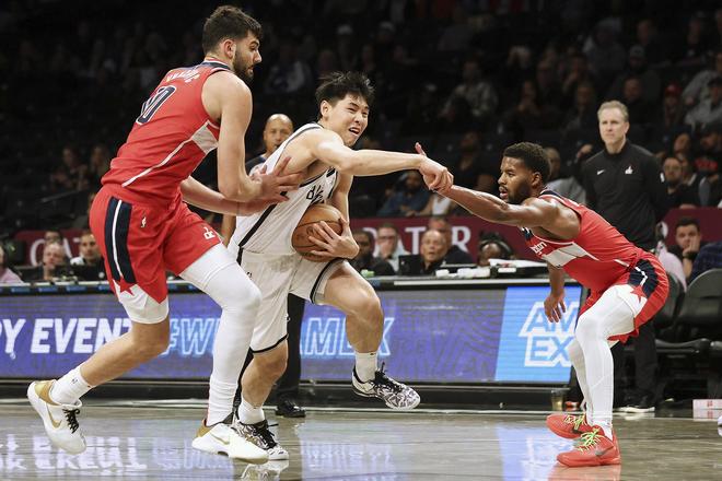 崔永熙替补登场5分1板篮网大胜奇才 托马斯17+5